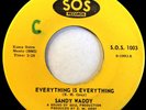 NORTHERN SOUL 45 / SANDY WADDY / EVERYTHING IS EVERYTHING / SECRET / SOS 1003