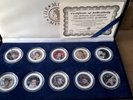 TEN OFFICIAL 2002 ELVIS PRESLEY COLOURED TENNESSEE STATE QUARTERS
