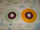 the beatles 2 usa capitol jukebox 45s clear & orange 1987 both look unplayed