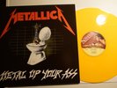 LP METALLICA - Metal Up Your Ass / July'82 UK/FR 1997 MINT Lim.Ed. Yellow Vinyl