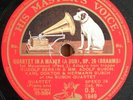 Serkin+Busch Quartet. Brahms (Piano quintet op. 26). HMV DB 1849-52 (4) orig alb