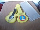 THE BEATLES APPLE YELLOW SUBMARINE TIMEPIECE WRIST WATCH WITH GUITAR CASE BOX