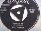 MARV JOHNSON COME TO ME / WHISPER LONDON TRI HLT 8856 EX+ ROCK DOO WOP NORTHERN