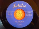 PAT KELLY w/ THE SHAMROCKS Hey Doll Baby 45 rpm Jubilee 1958/1974 MARIANO REPRO