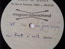 JOHNNY HALLYDAY RARISSIME 45 TOURS 25 CM VINYL ACETATE ROCK'N'ROLL MAN / NADINE