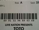 TOTO LIVE IN MANCHESTER 3 tickets MON 2ND APRIL