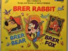 Walt Disney's Songs and Stories of Uncle Remus Brer Rabbit LP NM Viny 1st Black