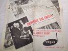 JAZZ BECHET Sidney Belle Affiche Publicitaire pour les Disques VOGUE