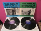 2 Martin Luther King lp March on Washington & To Freedom vinyl records speech