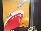 Original Rolling Stones European Tour 1970 Poster Art Deco design John Pasch