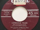 ROCKABILLY Johnny Burnette Trio LONESOME TRAIN Coral 45 rare Canadian pressing