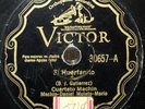 CUBA 78 rpm RECORD Victor CUARTETO MACHIN El Huerfanito / Ojeras SON Spanish