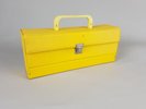 Retro bright yellow cassette box carry case holder storage music dj vintage