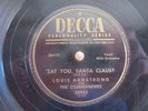 Decca 28943 Louis Armstrong & The Commanders, Zat You Santa Claus?, Cool Yule E+