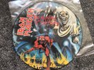 IRON MAIDEN - Original 1982 Number Of The Beast Pic. Disc LP & 7