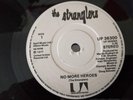 The Stranglers UK No More Heroes Black Label Solid Centre 7” Rare