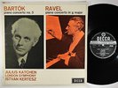 DECCA SXL 6209 WSB Piano Conc. Bartok, Ravel, Katchen, Kertesz MADE IN ENGLAND
