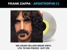 Frank Zappa Apostrophe Yellow Snow colored vinyl lp Newbury Comics/500 NEW