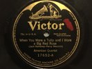 78 RPM RECORD -AMERICAN QUARTET/PEERLESS QUARTET -THE RED, WHITE AND BLUE -1914