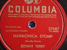 78 RPM RECORD BY SONNY TERRY AND OH RED-HARMONICA STOMP / HARMONICA AND