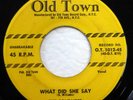 SOLITAIRES 45 What did she say / My dear OLD TOWN (ROPES) Doowop D1867