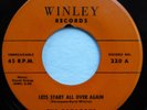 PARAGONS 45 Lets start all over again / Stick with me.. WINLEY M-  Doowop D1635