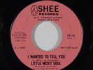 Northern Soul 45 LITTLE NICKY SOUL I Wanted To Tell You/You Said on Shee promo
