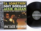 KENNY DORHAM,JACKIE McLEAN INTA SOMETHIN' PACIFIC JAZZ PJ-0041 Japan OBI MONO LP