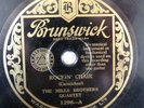 78rpm THE MILLS BROTHERS QUARTET rockin chair / goodbye blues, BRUNSWICK 1296