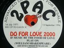 2Pac –Do For Love 2000 DJ Promo Rare 12