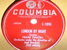 Columbia C1890 Frank Sinatra London By Night / April In Paris 78 RPM E+ E+