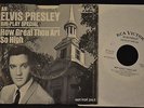 RARE DJ ONLY AIR PLAY SLEEVE & 45 Elvis Presley RCA SP 162 How Great Thou Art