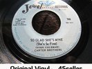 ? CARTER BROTHERS 'So Glad She's Mine' RARE northern soul 45 HEAR