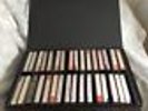 Cheney 32 Cassette Tape Storage Case Briefcase & 32 Used Blank Cassette Tapes
