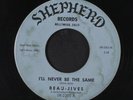 BEAU-JIVES: I'll Never Be The Same / What Would You Do 45 (scarce, lbl stains,