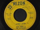 DON PERRY & INVADORS: I'm Leaving You / Lonely Lover 45 (beat up copy that play