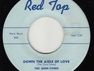 QUIN-TONES - Red Top 108 (blue) - Down the Aisle of Love - DOO-WOP 45 VG+ (1st)