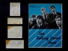 GENUINE 1960s ROLLING STONES AUTOGRAPHS signed MICK JAGGER KEITH RICHARDS