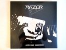 RAZOR ARMED AND DANGEROUS LP 1984 IMPORT REPRESS # 75 / 250 THRASH METAL