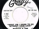 MARTHA & VANDELLAS what am i going to do without your love U.S. GORDY 7