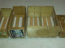 Vintage Napa Valley & Peaches Music Wood Box Storage Crate