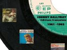 Livret Recensement 45 Trs français 17 cm Philips EP 61 à 63 de Johnny Hallyday