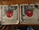 old 78 rpm okeh records with Blind lemon Jefferson