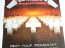 METALLICA MASTER OF PUPPETS  ORIGINAL  2 SIDED PROMOTIONAL POSTER NEW UNUSED