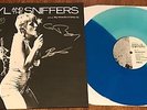 AMYL AND THE SNIFFERS:Big Attraction/Giddy Up.RARE Aussie Blue VINYL LP-SIGNED