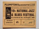 Deep Purple  Yes  Van Der Graaf  10th National Jazz & Blues Festival Ticket 1970