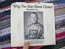 Why The Klan Burns Crosses  Picture Sleeve 45 RPM J Robert Jones