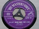 ELVIS PRESLEY - ' I'M LEFT, YOU'RE RIGHT, SHE'S GONE  ' Orig 1958 HMV POP 428