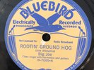 Bluebird 7065 Big Joe (Williams) ROOTIN' GROUND HOG 78 rpm 1937 E Delta Blues E