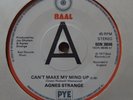 Agnes Strange ?: Can't Make My Mind Up - UK rare demo vinyl Baal 1977
